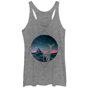 Women's Lost Gods Constellation Deer Racerback Tank Top - 1 of 3