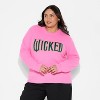 Women's Wicked Graphic Sweater - Berry Pink - 2 of 3