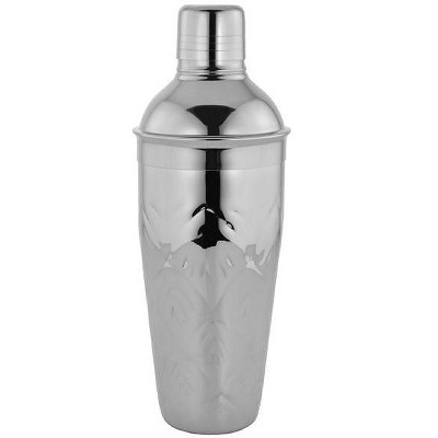 Sol Living Stainless Steel Deluxe Cocktail Shaker Bottle for Bartenders with Strainer