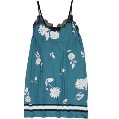 P.J. Salvage Womens Jewel Floral Pajama Night Gown