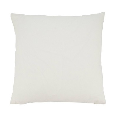 Ivory and Beige Stitched Stripe Cotton Euro Pillow Cover
