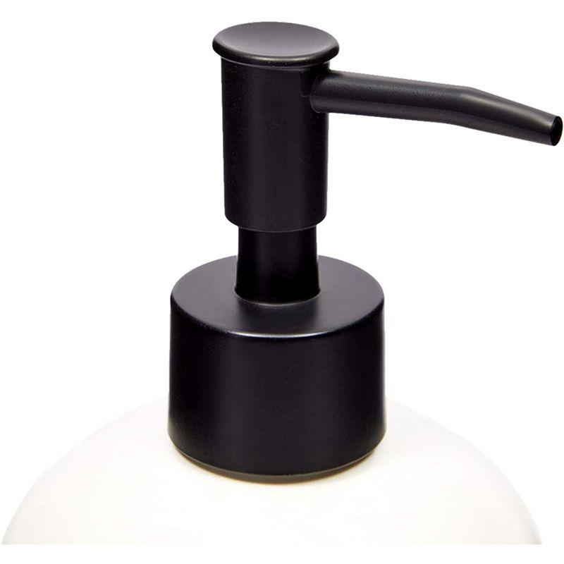 Farmlyn Creek Ceramic Hand Soap Dispenser, Rustic Decor & Accessories for Kitchen & Bathroom, Wash and Rinse, 14 Oz, 3 of 7