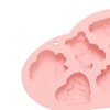 Unique Bargains Candy Mould 6-Cavity Valentine's Day Heart & Bears Candy Mould Hand Wash 8.15"x5.98"x0.91" 1 Pc - 4 of 4