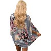 Haute Edition | Women's Lightweight Summer Cardigan Cover Up in Leopard and Floral - 2 of 3