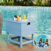 Hyleory Portable HDPE Side Table, 3-in-1 Patio Cooler Table - 2 of 4