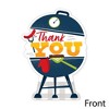 Big Dot of Happiness Fire Up the Grill - Shaped Thank You Cards - Summer BBQ Picnic Party Thank You Note Cards with Envelopes - Set of 12 - image 3 of 4