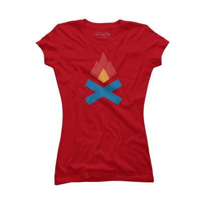Junior's Design By Humans Campfire By elcorette T-Shirt
