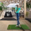 Costway 5 x 3 FT Golf Hitting Mat Artificial Indoor Outdoor Turf Golf Training Mat 25 mm - 3 of 4