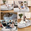 Foldable Dog Bed for Humans, 71"x43"x10" Giant Dog Bed for People and Pets, Washable & Removable Faux Fur Cover - 4 of 4