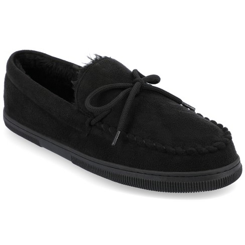 Mens moccasin hot sale house shoes