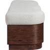 Meridian Furniture,Savoy Velour Fur Fabric Bench - 4 of 4