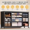 55" 10-Drawer Dresser TV Stand - Wide Storage Unit with Fabric Drawers for Bedroom - 4 of 4