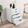 JIONJOY 18.7 Wide Premium 5-Drawer Mobile File Cabinet - Lockable, Spacious, with Smooth-Gliding Wheels - 3 of 4