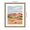 Kate and Laurel Framed Art Southwestern Dreams l by Nikita Jariwala, 22x26, Woodgrain Stripe Mocha - 2 of 4