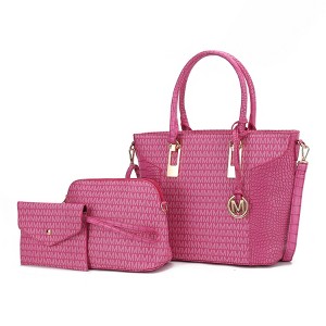 MKF Collection Shonda 3PC Tote with Cosmetic Pouch & Wristlet by Mia K - 1 of 4