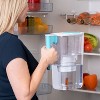 Perfect Pour 10-Cup Water Filter Pitcher, Reduces Microplastics, BPA Free, NSF Certified, Includes 1 Evolve+ Filter, Teal - 3 of 4