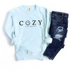 Simply Sage Market S.W.Smiley Cozy Outline Garment Dyed Sweatshirt - 3 of 4