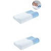 Dyonery 24" x 13.8" Neck Pillow Memory Foam Contour Pillow for Pain Relief Cervical Pillow for Sleeping, Orthopedic Pillow for Neck and Shoulder Pain - 2 of 4