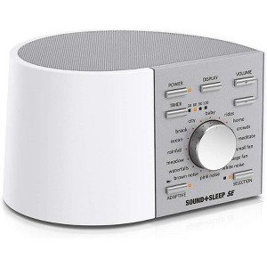Lectrofan Sound+Sleep SE High Fidelity Sleep Sound Machine Real Non-Looping Nature Sounds Fan Sounds Noise - Special Edition - White/Gray - 1 of 4