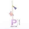 Unique Bargains Star Sequin Letter P Butterfly Tassel Water Cup Pendant Purple 1 Pc - 2 of 4