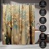 Americanflat 71" x 74" Shower Curtain, Droplets Of Gold by Ingrid Beddoes - image 4 of 4