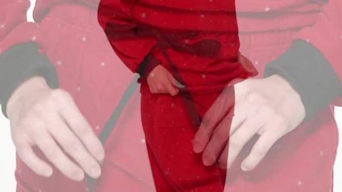 Silver Lilly - Women's 2-Piece Fleece Polka Dot Pajama Set, 2 of 8, play video