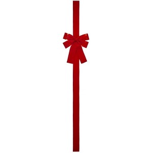 The Lakeside Collection Lighted Christmas Door Bow with Remote - Red - 1 of 3