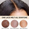 Jessie's Wig 20-24 Inch Curtain Bangs Pull Go Bouncy Wavy Wig 6x5 Pre Cut Lace Natural Color 1 Pc/Pack - 4 of 4