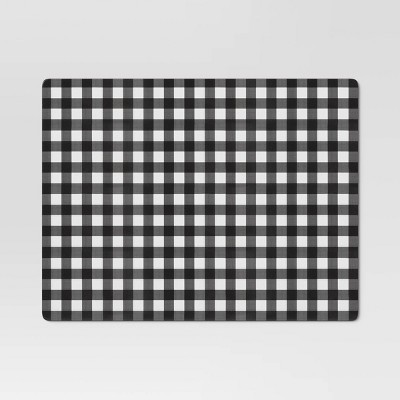 Cork Buffalo Check Placemat Black - Threshold&#8482;