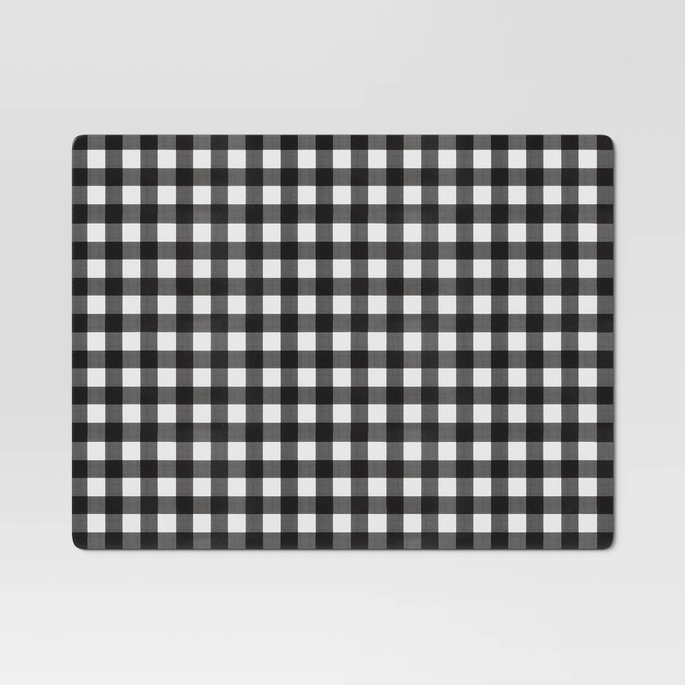 Cork Buffalo Check Placemat Black - Threshold