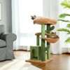 Multi-Level Cat Tree, Cat Tower Durable Sisal-Covered Scratching Posts,Cozy Caves,Condo,Dangling Ball,Jumping Platform for Cats Play &Sleep,Pet House - 4 of 4