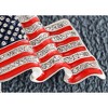 Anna-Kaci Crystal Rhinestone 4th of July American USA Flag Patriotic Pin Brooch - 3 of 4