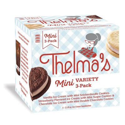 Thelma's Variety Pack Mini Ice Cream Sandwiches - 4.5oz/3ct