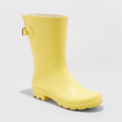 cheap yellow rain boots