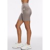 Peloton Women's Cadent 7" High Rise Pocket Bike Short, Taupe Grey - 2 of 4