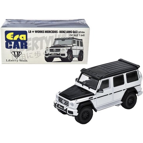 Mercedes Benz Amg G63 Lb Works Wagon White With Carbon Hood And Black Top 1 64 Diecast Model Car By Era Car Target