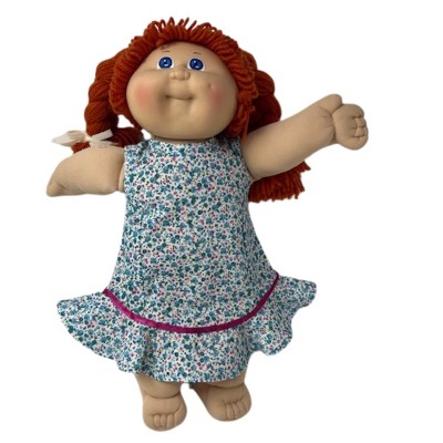 Doll Clothes Superstore Handmade Blue Flower Dress Fits 15 and also 16 Inch Cabbage Patch Kid Dolls