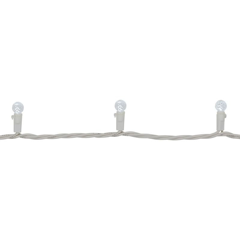 Northlight LED G12 Berry Christmas Lights - 16' White Wire - Pure White - 50 ct, 5 of 6