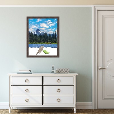 Whiskey Brown Rustic Wood Wall Picture Frame