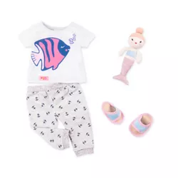 Our Generation Seaside Sleepover with Plush Mermaid Pajama Outfit for 18" Dolls