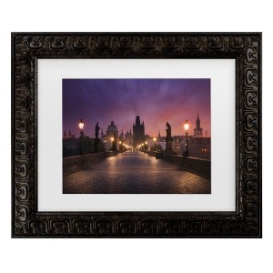 Trademark Fine Art - Inigo Cia Saint Charles Bridge, Prague Matted Framed Art - 1 of 4