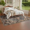 Vintage Washable Area Rug for Living Room, Non-Slip, Stain-Resistant, Low Pile Carpet for Bedroom, Dining Room, Indoor, Large. - 3 of 4