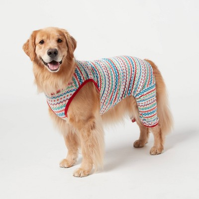 Fair Isle Print Snuggly Soft Matching Family Dog Pajamas - Wondershop™ Red/White