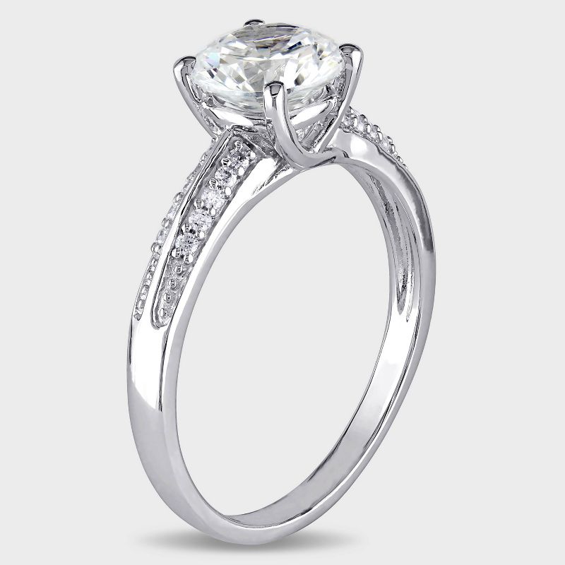 3.86 CT. T.W. Cubic Zirconia Engagement Ring in Sterling Silver, 4 of 8