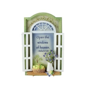 Roman Open The Windows of Heaven Bible Scripture Plaque #40863 - 1 of 2