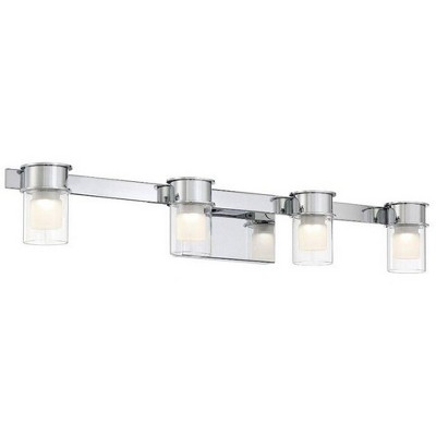 George Kovacs Lighting Herald Square 4 - Light Vanity in  Chrome