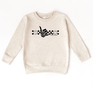 SmileyWorld Skeleton Hang Loose - Toddler Graphic Sweatshirt and Youth Graphic Sweatshirt - 1 of 3