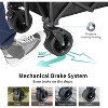 MaseiKar Collapsible Folding Utility Wagon Cart, Adjustable Handle, 400lb Capacity, Black, Outdoor Use - 4 of 4