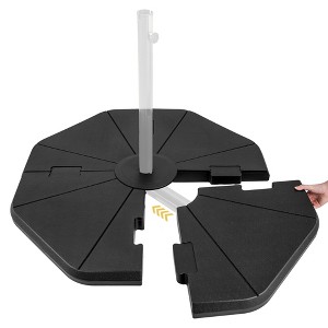 Costway 4PCS Fillable Umbrella Base Stand Patio Offset Cantilever Umbrella Base Garden - 1 of 4