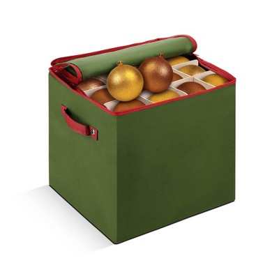 OSTO Premium Christmas Ornament storage Box with Lid - 3-inch